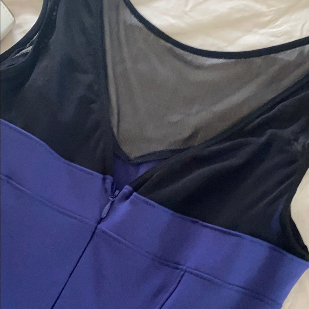 Bebe Peplum Illusion Dress EUC - Picture 4 of 5